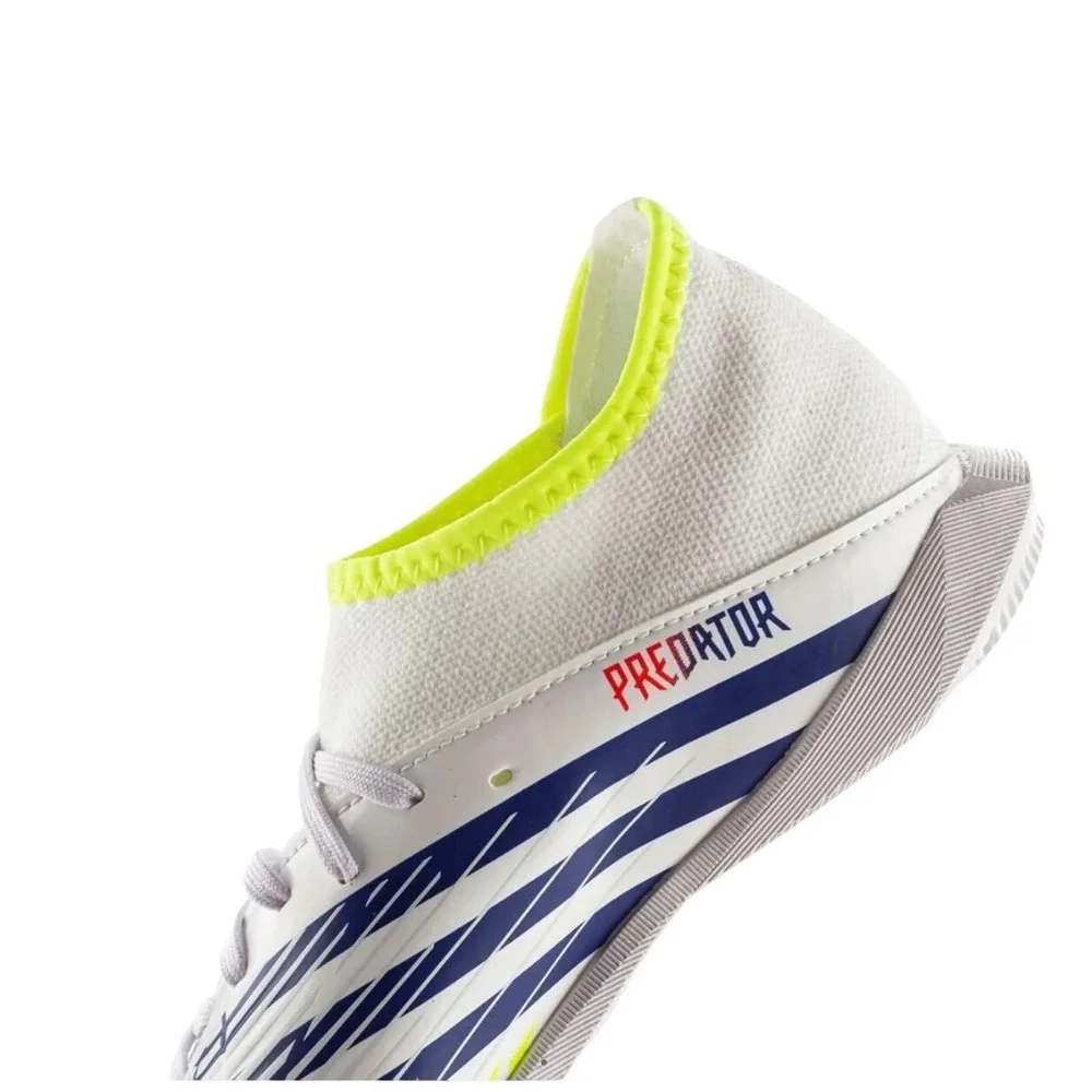 Adidas Predator Edge.3 Indoor Soccer Shoes White Solar Yellow GV8517 Mens 10.5